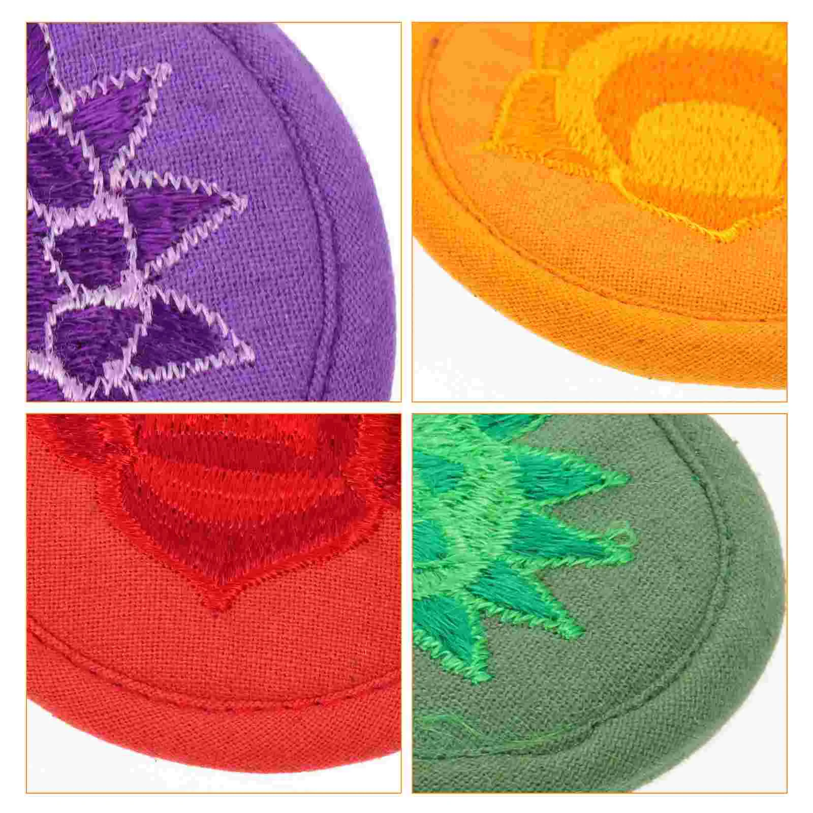 7 Pcs Bowl Bottom Mat Buddha Sound Cushion Supplies Tibetan Singing Pillow for Yoga Pad Polyester Holder Prayer