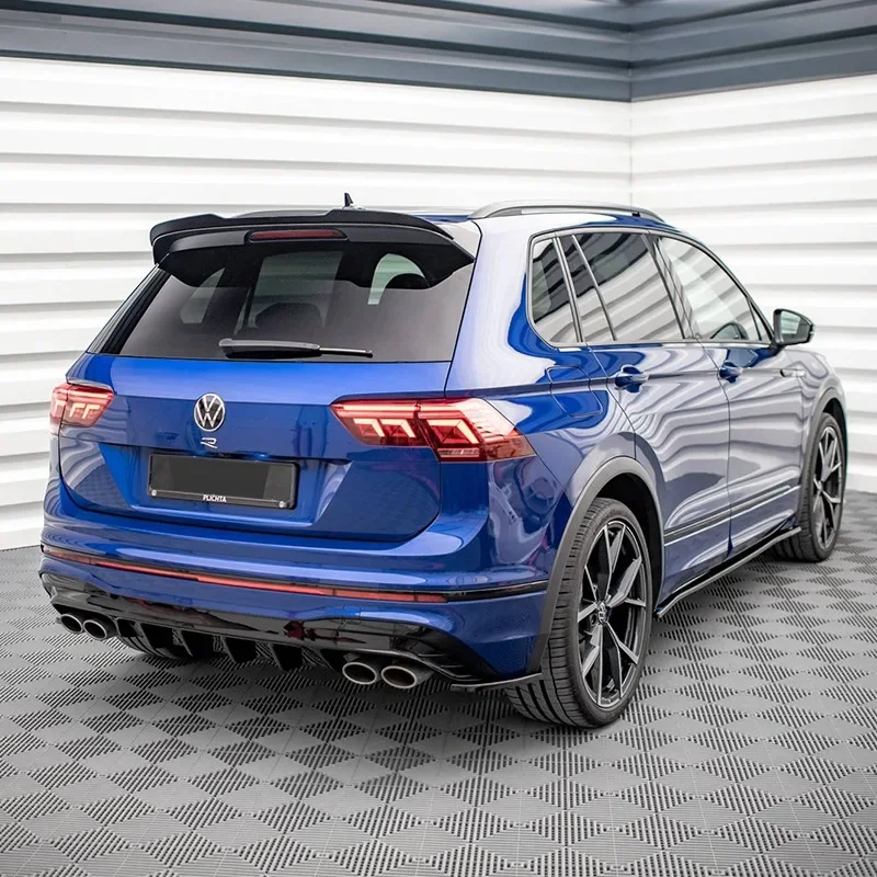 Per Volkswagen Tiguan R/ R-Line 2017-2022 Maxton Style Posteriore Tronco Tetto Spoiler Cap Posteriore Tronco Tetto Spoiler Decorazione Tuning