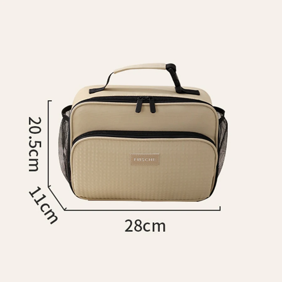 Insulated Bento Lunch Handbag with Aluminum Foil Lining