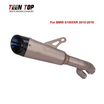 S1000XR Exhaust Slip On Motorcycle Exhaust Muffler Motobike Elbow For BMW S1000XR Exhaust Titanium 2015 2016 2017 2018 2019