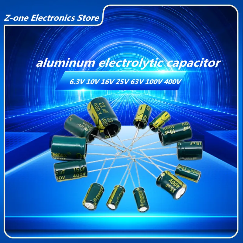 2-50pcs-Aluminum-Electrolytic-Capacitor-6-3V-10V-16V-25V-63V-100V-400V ...