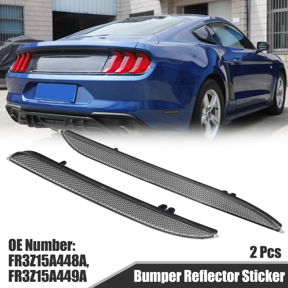 

2 шт., автомобильный отражатель для бампера Ford Mustang 2015 2016 2017 FR3Z15A448A FR3Z15A449A
