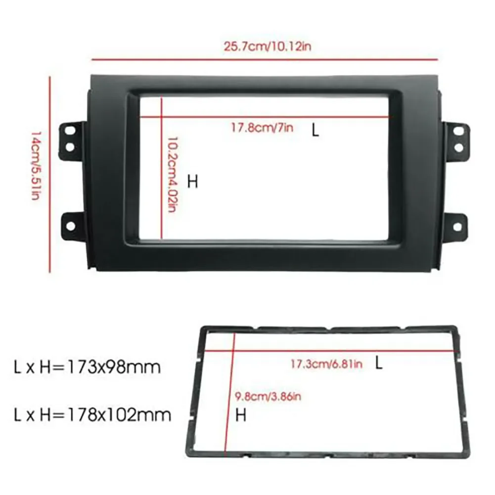 Ű SX4 2007-13  ׷  ÷Ʈ , г Ʈ  ŰƮ, öƽ  ü, ׸ ׼, 1X Double Din