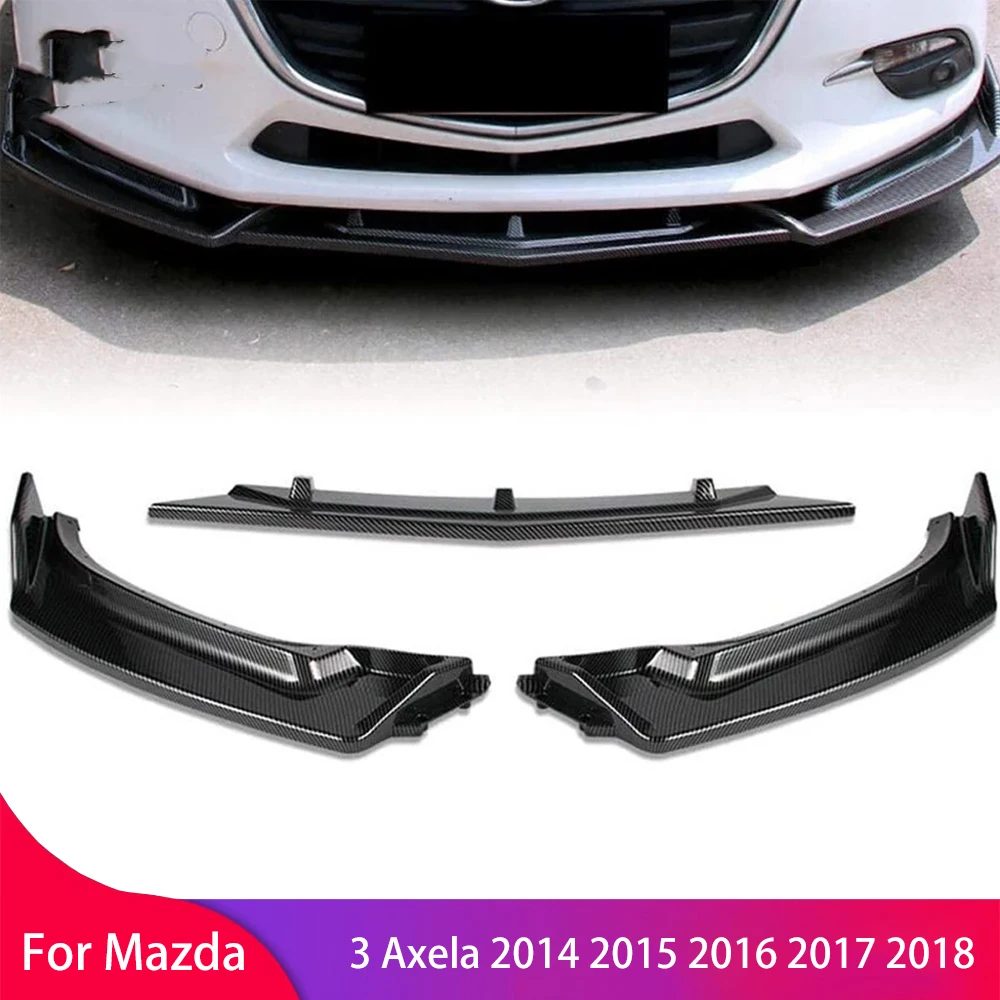 

Передний бампер, спойлер, губа для Mazda 3 Axela 2014 2015 2016 2017 2018, бампер, диффузор, защита корпуса, защита передней лопатки