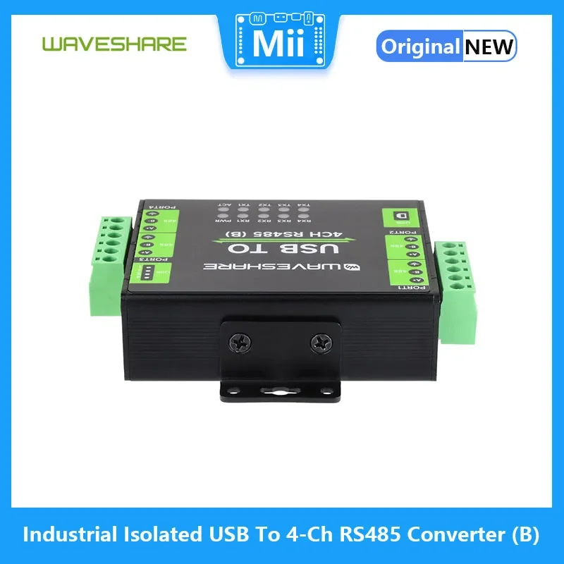 Waveshare   USB to 4-Ch RS485  (B), CH344L Ĩ,  ȣ ȸ,  ý 