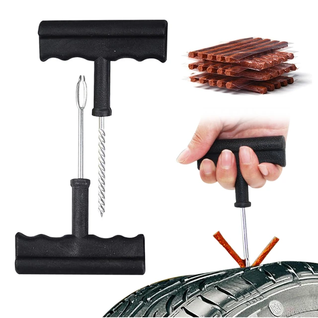 Juego de pinchos para reparación de neumáticos de coche, Kit de pinchos  para reparar pinchazos de motocicleta y coche, 5/10 piezas - AliExpress