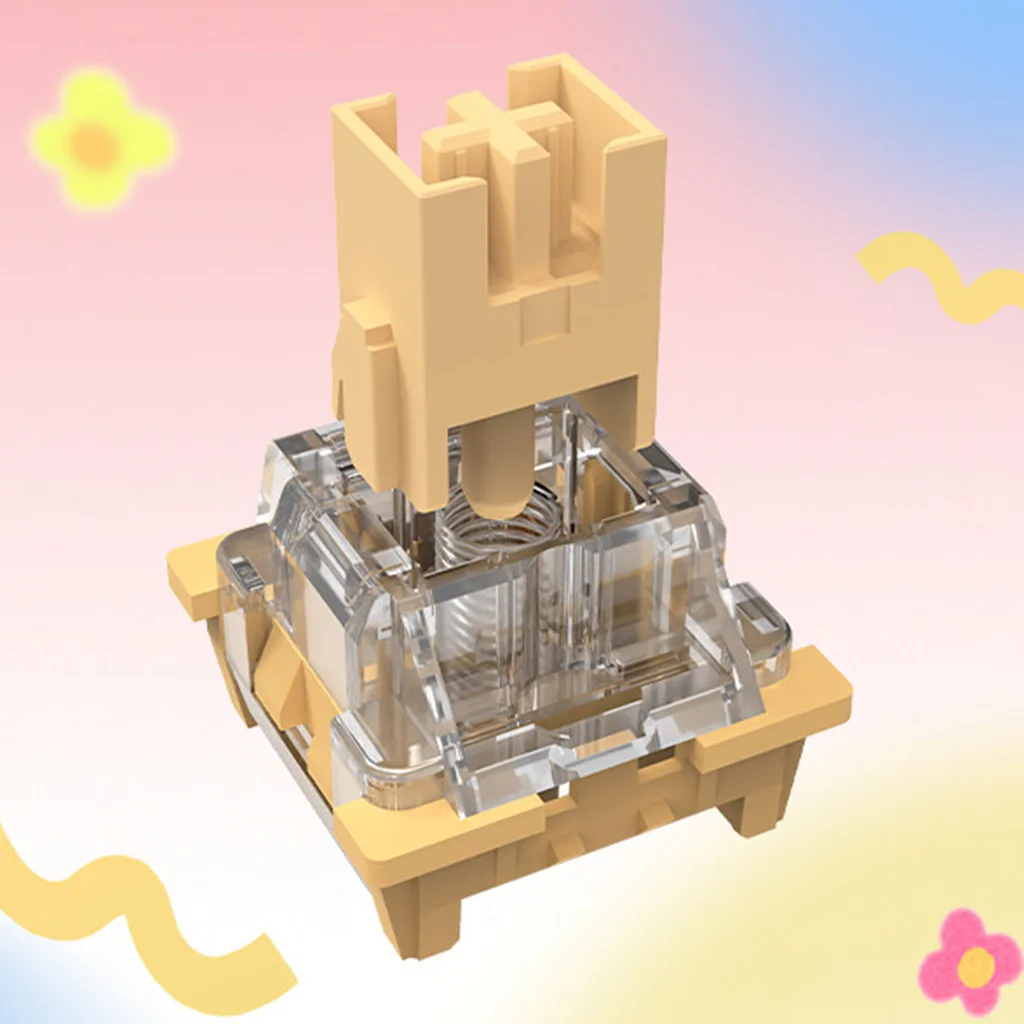 Custom RGB Mechanical Keyboard Switch Kit - Outemu Milk Tea and Peach Tea Tactile, Clicky, and Linear Options
