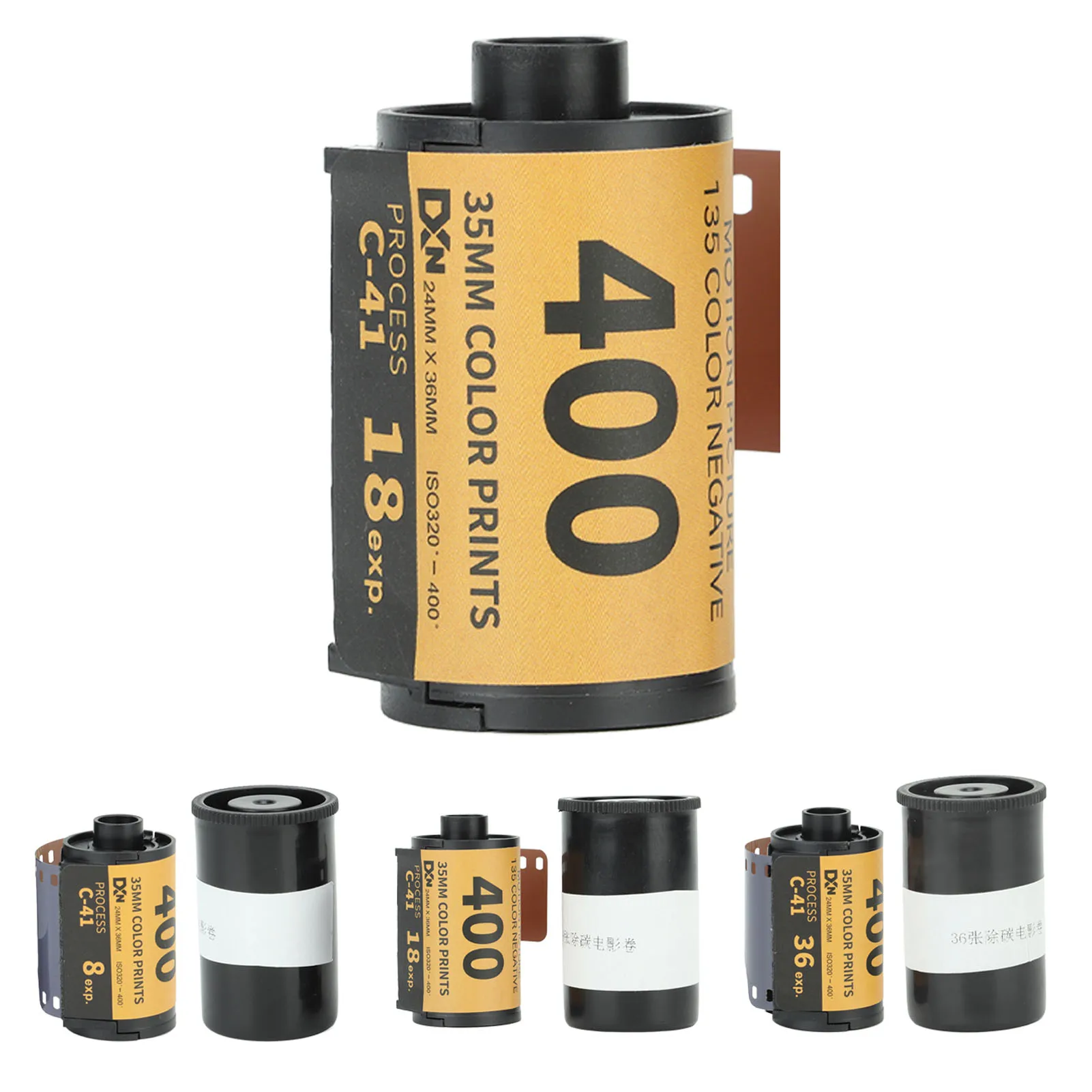 35mm Camera Color Print Film ISO 320-400 35mm Fine Grain Wide Exposure Latitude HD Camera Color Negative Film for 135 color print film