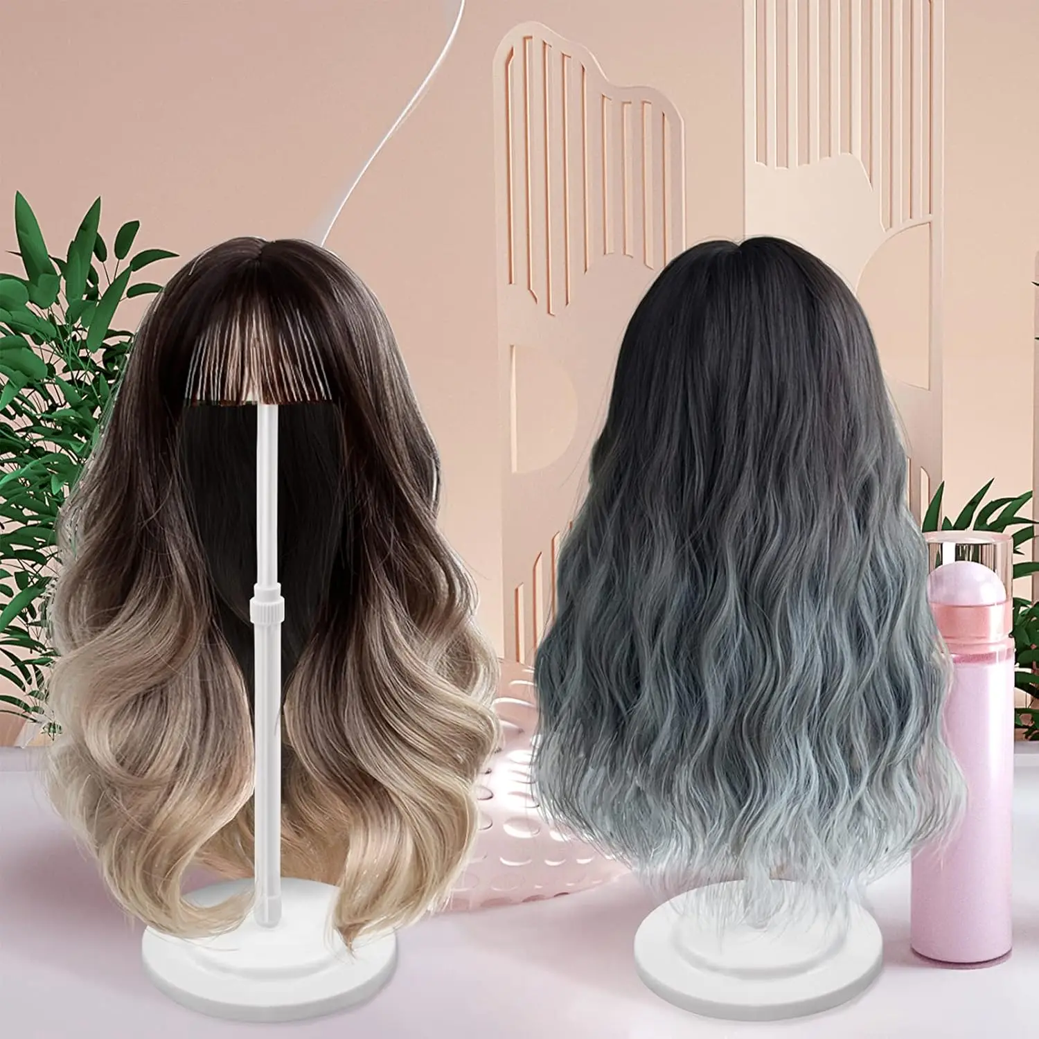 Adjustable Wig Stand For Styling And Display Unisex Adult Holder_voghion.com