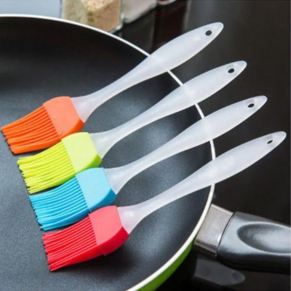 Silicone Spatula Silicone Cake Brush Pastry Brush Silicone Spatula Barbeque Brush Cream Brush Cooking BBQ Heat Resistant Oil Kitchen Bar Cake Baking Tools Utensil Supplies
