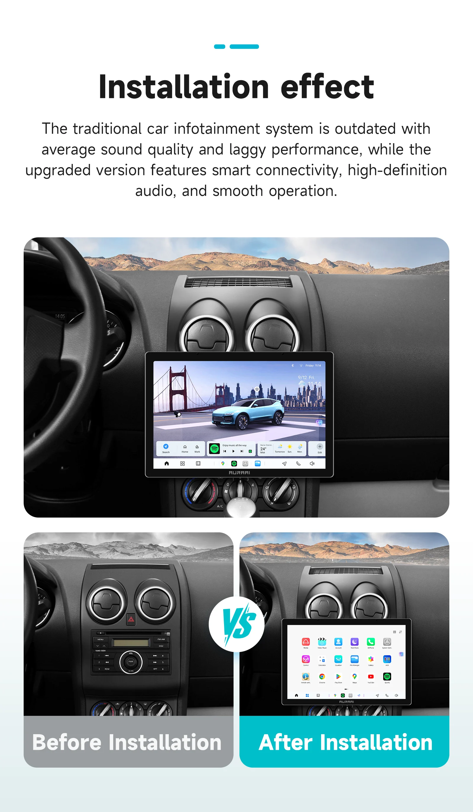 Pantalla Hizpo 2K para Jeep Grand Cherokee WK2 2014-2022 reproductor Multimedia de Audio Android Auto Carplay GPS WIFI FM Autoradio 360CAM 4