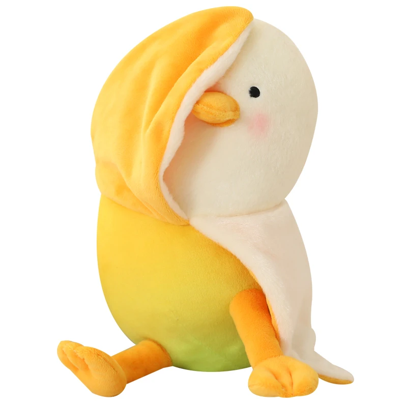 thumbnail image 1 of Almohada creativa de felpa de pato de Mango para niños, cojín de algodón suave de dibujos animados para dormir, decoración de sofá y cama para el hogar, regalos para niños, 35/45/65cm, 1 of 5
