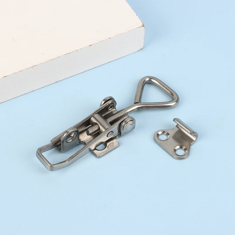 Stainless Steel Clamp Fastener 1Pc 304 Stainless Steel Clamp Deck Hasp Lock Boat Accessories Locker Anti Rattle Latch Fastener Clamp Marine Fastener stainless steel clamp fastener