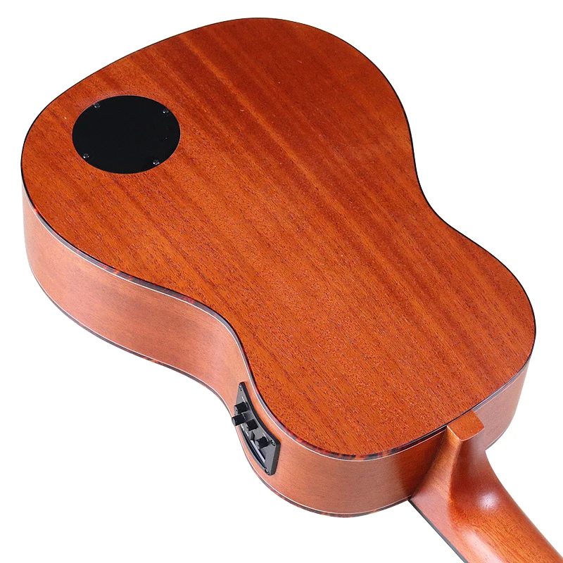 Ukulele Set Electric Ukulele Bass Guitar 30 Inch 4 String Sapele Body Brown Color Children Mini Guitar Uk Bass