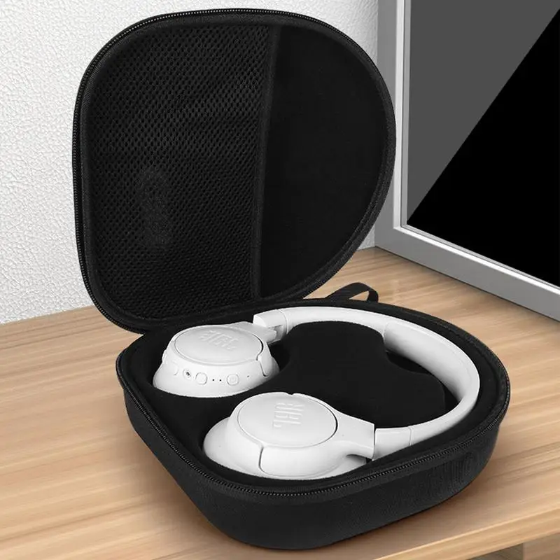 Étui Rigide EVA Pour Casques JBL Tune – Protection Anti-chocs, Poche Intérieure – Noir