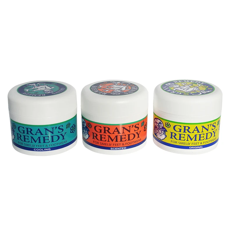 Original NewZealand Grans Remedy Cooling Scented Foot Care Powder Smelly Feet FOOTWEAR Treatment Foot Odour Control foot care powder