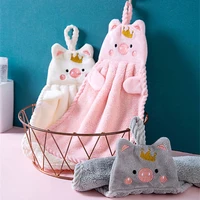 Hand Towels Kitchen Bathroom Hand Towel Ball With Hanging Loops Quick Dry Soft Absorbent Microfiber Towels Kitchen Accessories 3