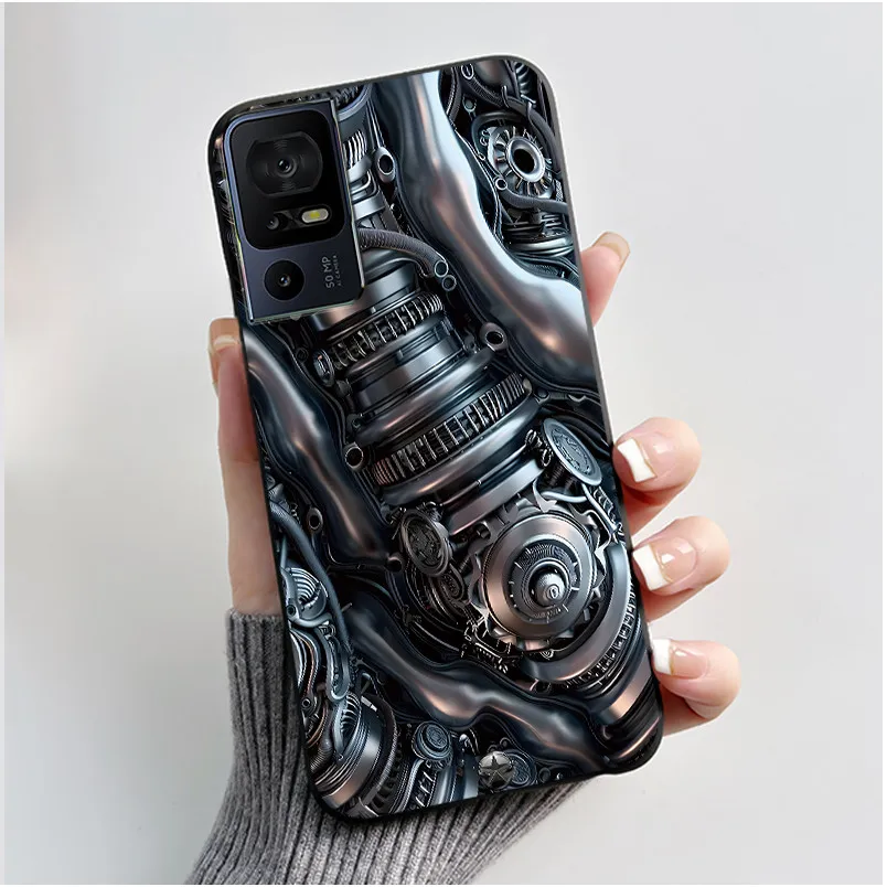 Luxury Cute Cartoon Black Soft Silicone Protective Phone Case