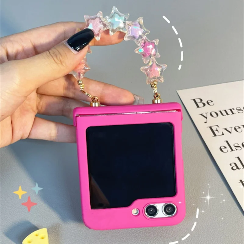 Charming 3D Floral Bunny & Stars Bracelet Phone Case