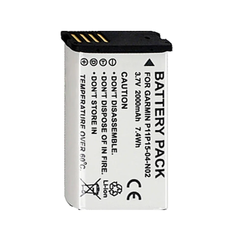 

2000mAh Battery 361-00053-00 For GARMIN Montana 650 650T 600 VIRB GPS