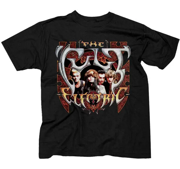 The Cult Electric Group Band Music Glam Hard Rock Shirt Cult-Electric-Ts-Blk