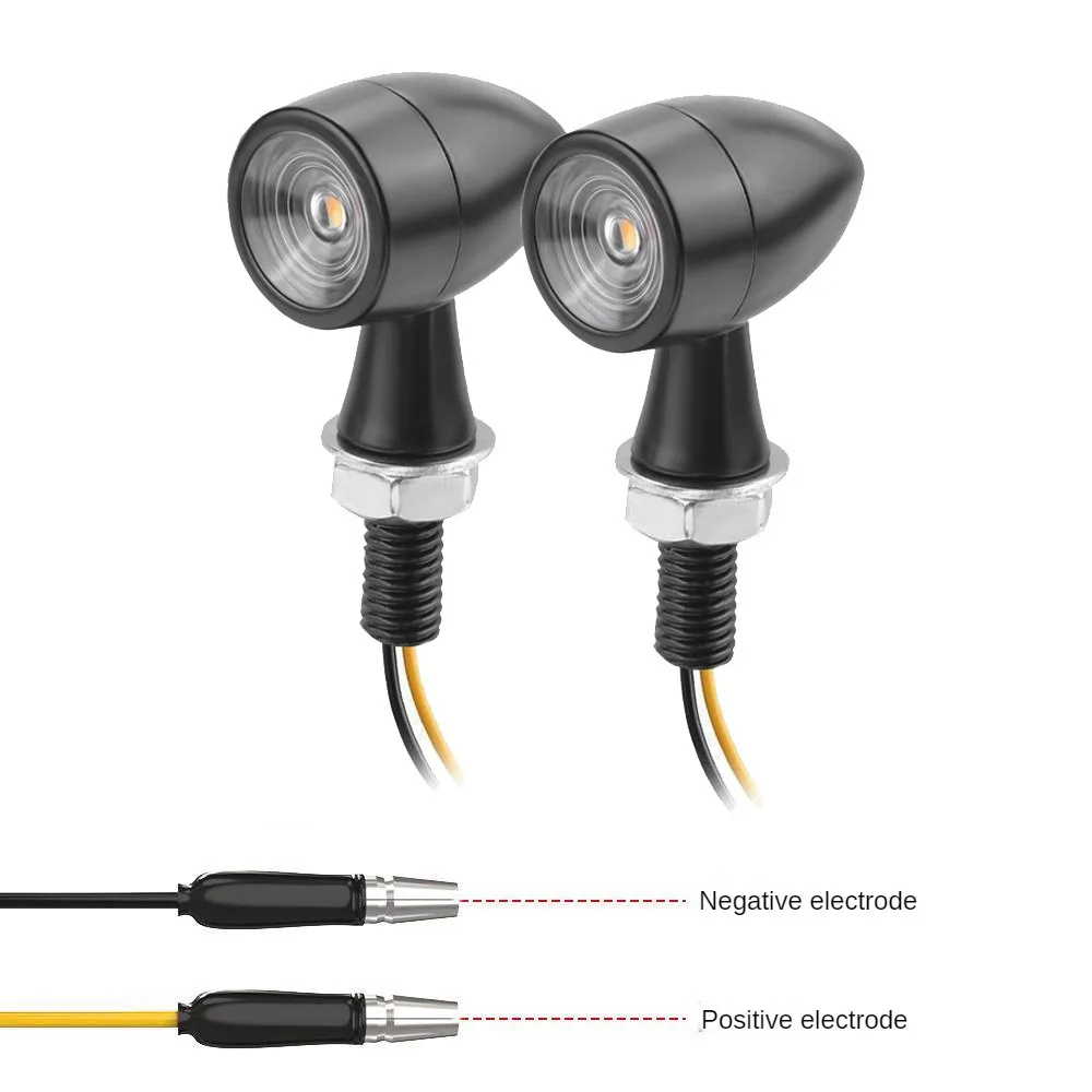 8Mm Moto Mini Led Indicatore Di Direzione Bullet Moto Lampeggiante Clignotant Moto Led 12V Misura Per Kawasaki Suzuki Yamaha