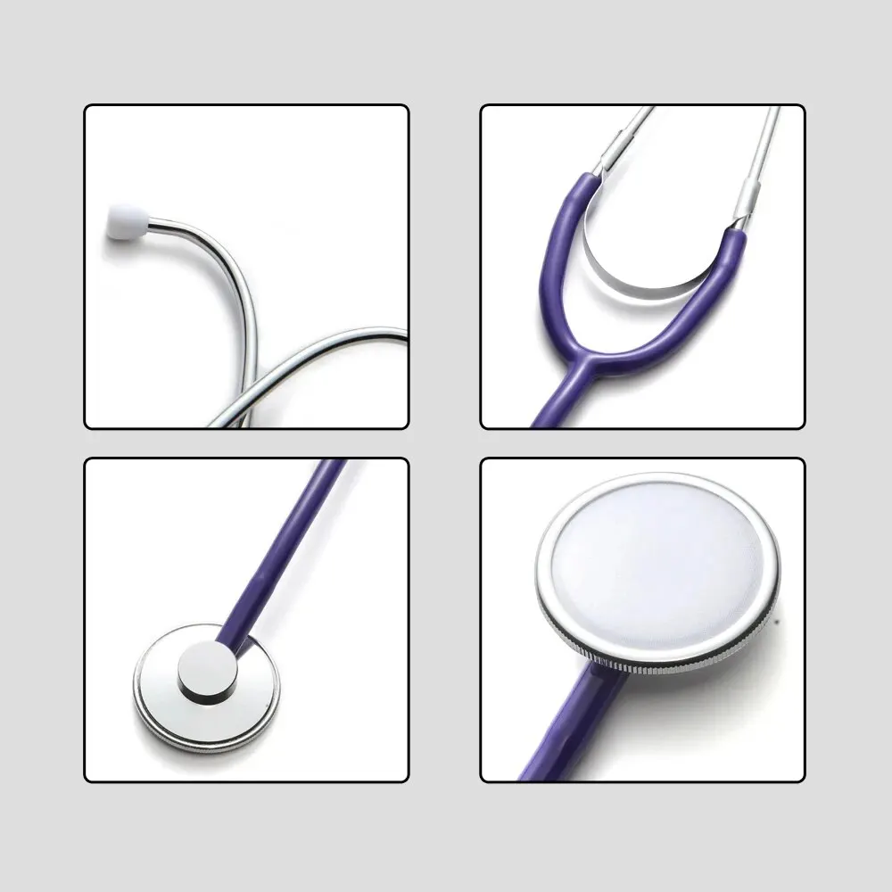Household Portable Single Head Stethoscope Learning Equipment Medical Student Vet Nurse Device