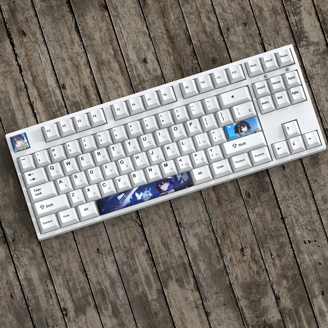 Фото Игровая клавиатура Honkai Impact Kiana Kaslana Bronya PBT, механическая клавиатура Cherry MX №4