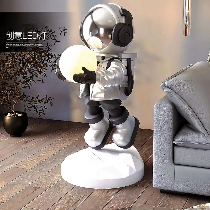 Large Floor-standing Astronaut Ornaments, Astronaut Ornaments, Home TV Cabinets, Living Room Sofa Decorations, Smart Decorations 2