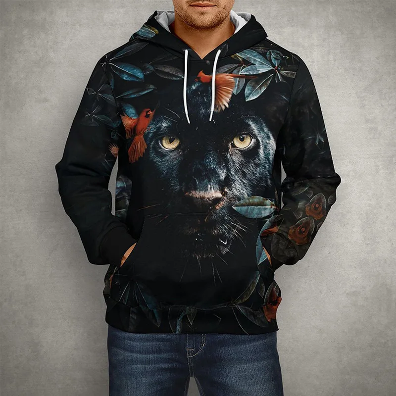 

New 3D Print Flower Animal Tiger Lion Design Fashion Pullover Men Women Spring Harajuku Long Sleeve Cool Boy Girl Casual Tops