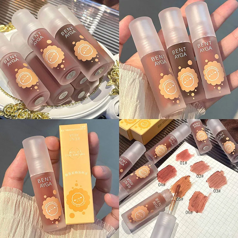 

Sunflower Lip Mud Velvet Matte Mist Lipstick Does Not Pull Dry Waterproof To Show Skin White Parity Lip Glaze Makeup Cosmetics