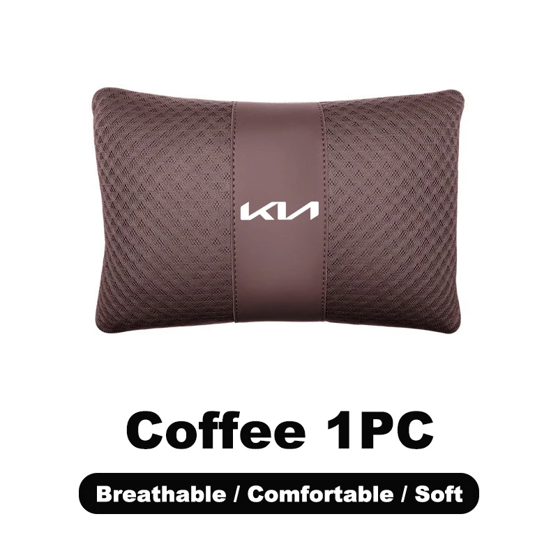 Almohada para el cuello del asiento del automóvil, soporte lumbar para la espalda, cojín transpirable para reposacabezas del automóvil, alivia el estrés para Kia K9 Forte Ceed Cerato RIO K3 K5