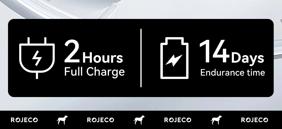 S30de906dcd7e4fd1a6ef5c99418c3fb0N ROJECO Collier Anti Aboiement Chien Intelligent IPX7 avec Écran LED