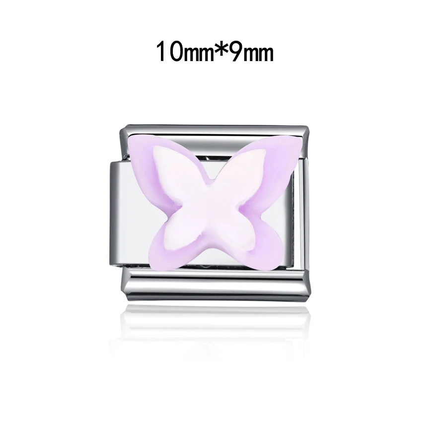 DIY Edelstahl Italienische Charm Links Fit Machen Bis 9mm Armband Frauen Männer Schmuck Machen Zubehör Buchstaben Herz Cartoon – Detail 12