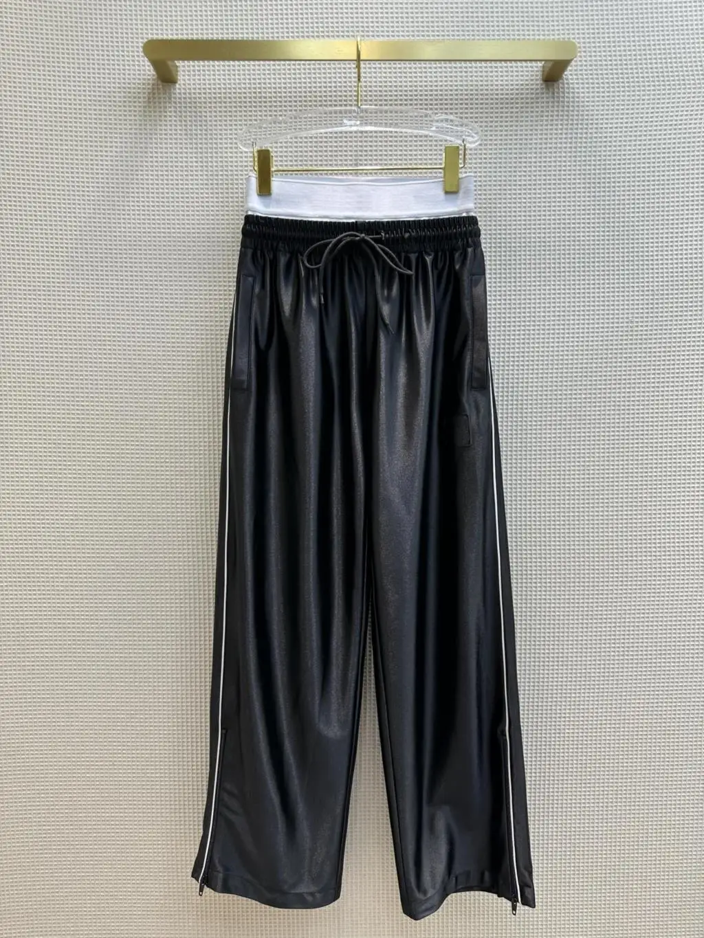 

Straight pants double waistband webbing design casual fashion 2024 fall new 1127