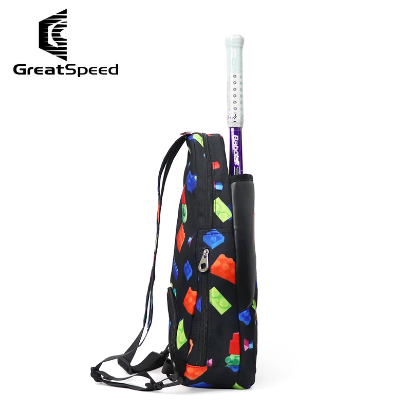Greatspeed 2 in1 Tennis Backpack Shoulder Bags  with Sneakers Compartment Children Racket Badminton Tennis Bag