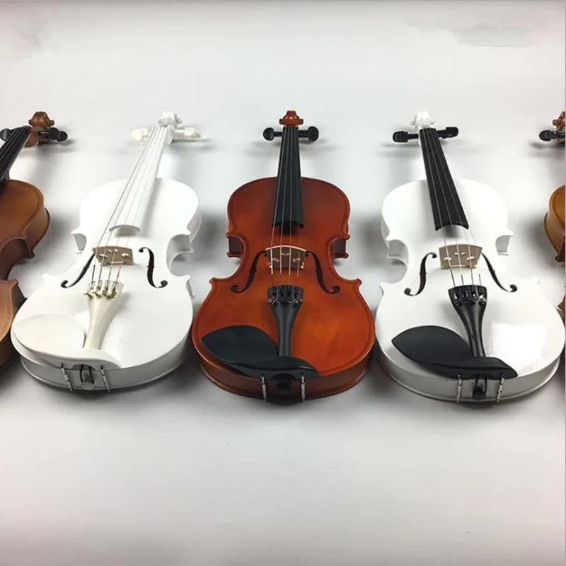 

Durable Acoustic Violin Color, Natural and Black Fiddle, Beginner with Case, Bow and Rosin, 1/2