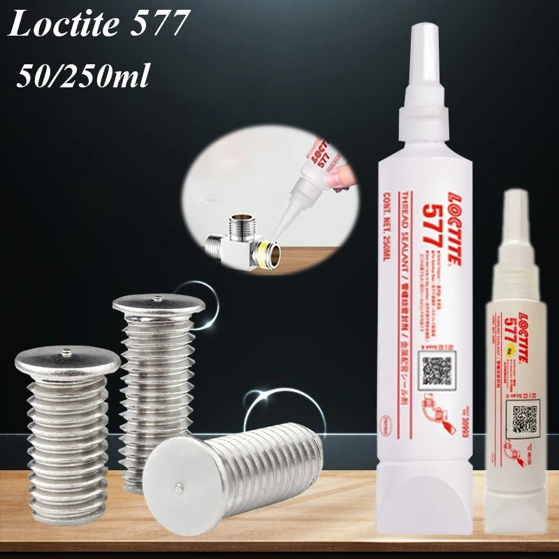 250Ml 50Ml Loctite 577 Sigillante Giunto Di Tubo Grosso Filo Colla Nastro Grezzo Liquido Per Tubo Filo Sigillante Adesivo Metallo