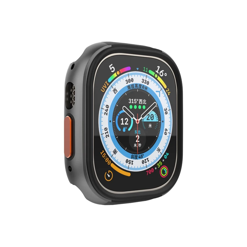 Premium Metal Watch Case with Soft Silicone Protector Cover