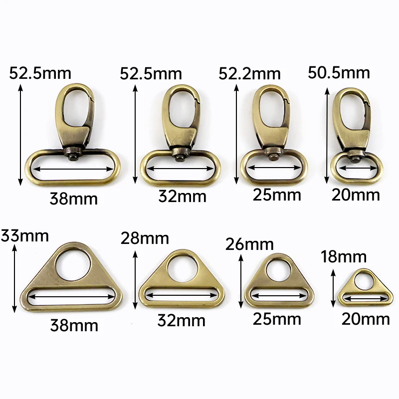 Versatile Metal Swivel Clasp Snap Hooks for DIY Crafts and Accessories