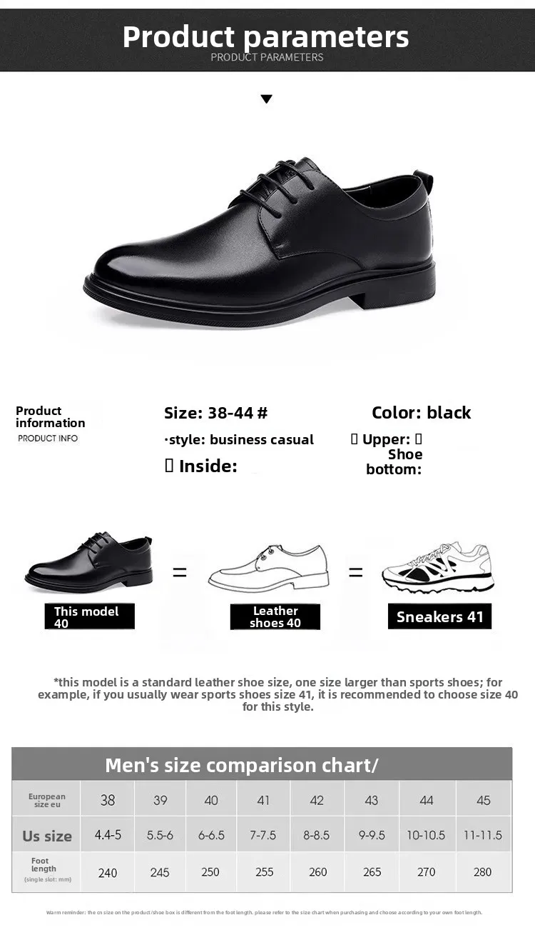 أحذية زفاف غير رسمية من الجلد الناعم للرجال نمط جديد للأعمال الرسمية قابلة للتنفس للخريف النسخة الكورية البريطانية بمقدمة مدببة للعريس S