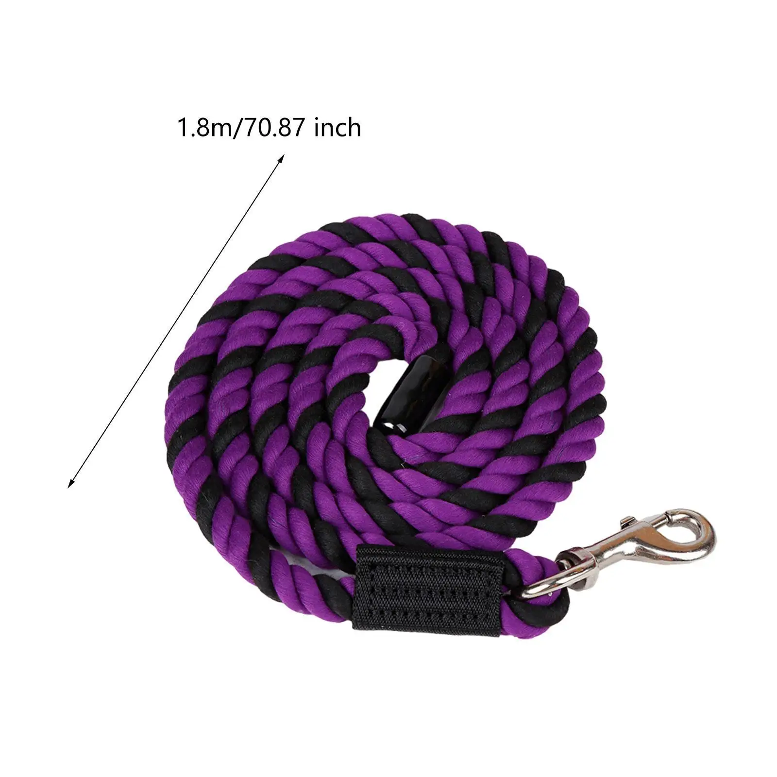 Horse Lead Rope Rein Halter Rope Cord Horse Leash Rope for Dog, Sheep, Pet Heavy Duty with Swivel Bolt Snap Equestrian Equipment