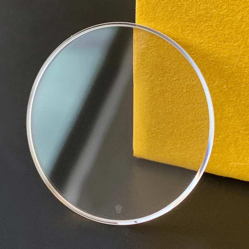 Vetro Zaffiro Per Air King 34/40 Custodia 14000 116900 126900 Fondo Piatto Con Fessura, Con Logo Antigraffio Resistente All'Usura