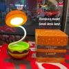 Hamburger Eye Protection Light USB Charging Creative Desktop Lamp Retractable Dimmable 3 Modes Flexible for Study Bedroom Office 2