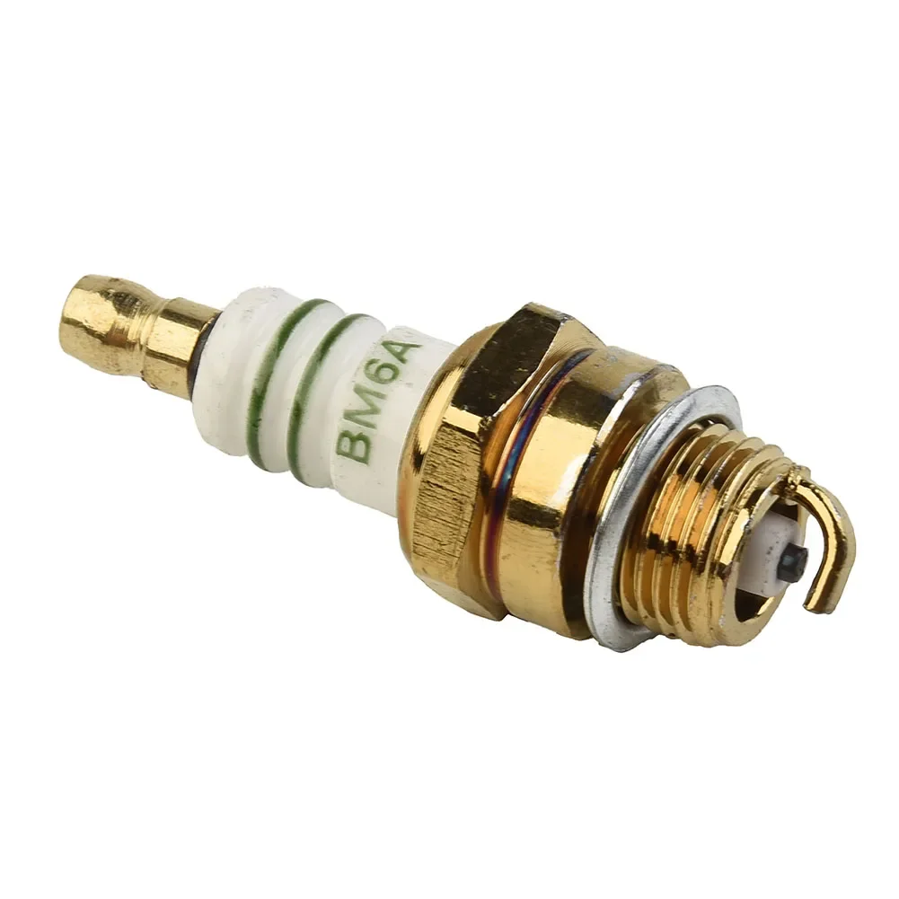 Spark plug 1X BM6A Spark Plug Glow Plug for Chainsaw Lawn Mower Strimmer Motorcycle Accessories