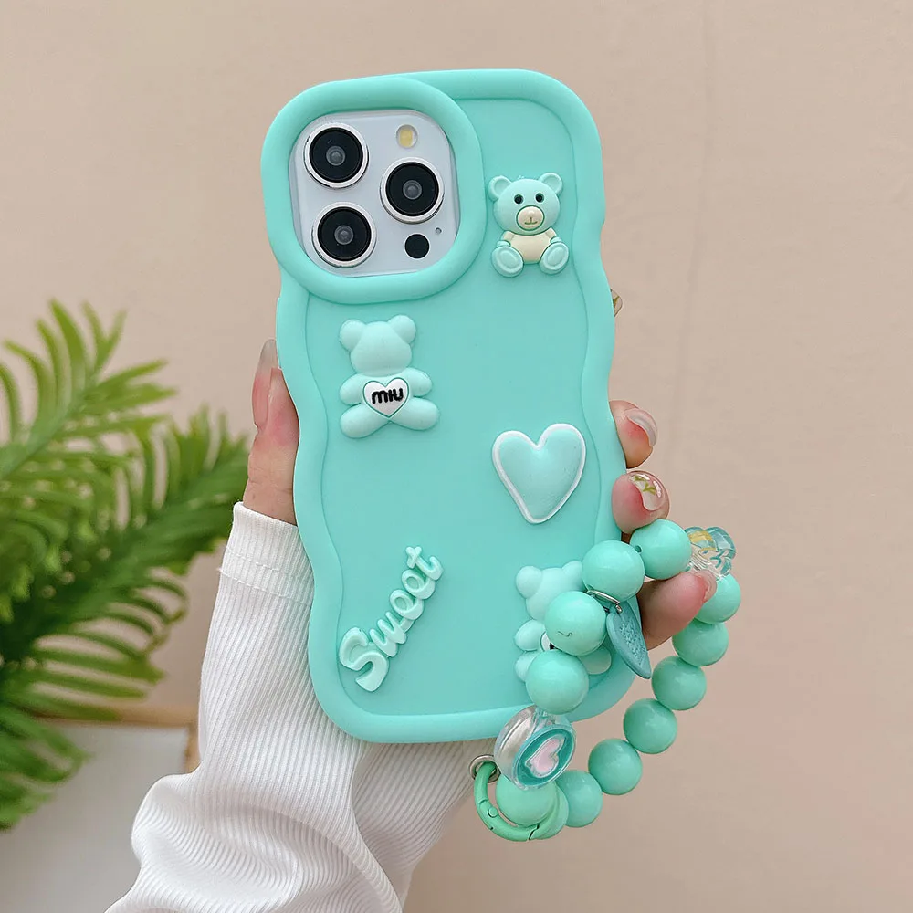 Funda de teléfono con anillo de corazón de oso para OnePlus 11 6 7 8T 7T, 12 12R 11R Nord CE 4 3 2 CE4 CE3 CE2 Lite ACE ACE3 N20 5G, funda suave