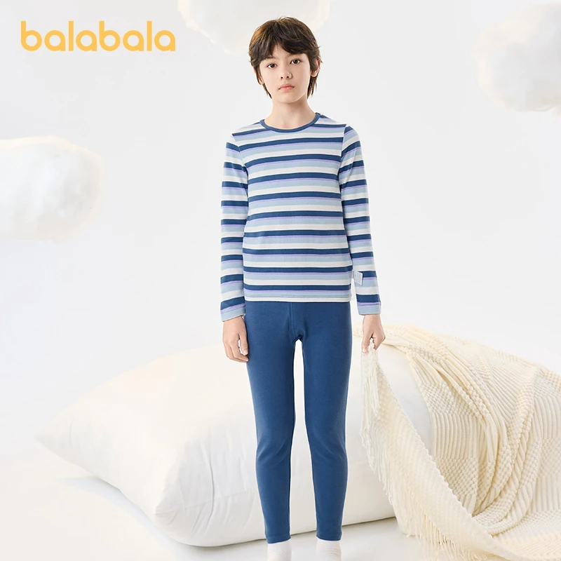 

Костюм с длинным рукавом для мальчиков Balabala, Осенний удобный комплект пижам с принтом для лыж