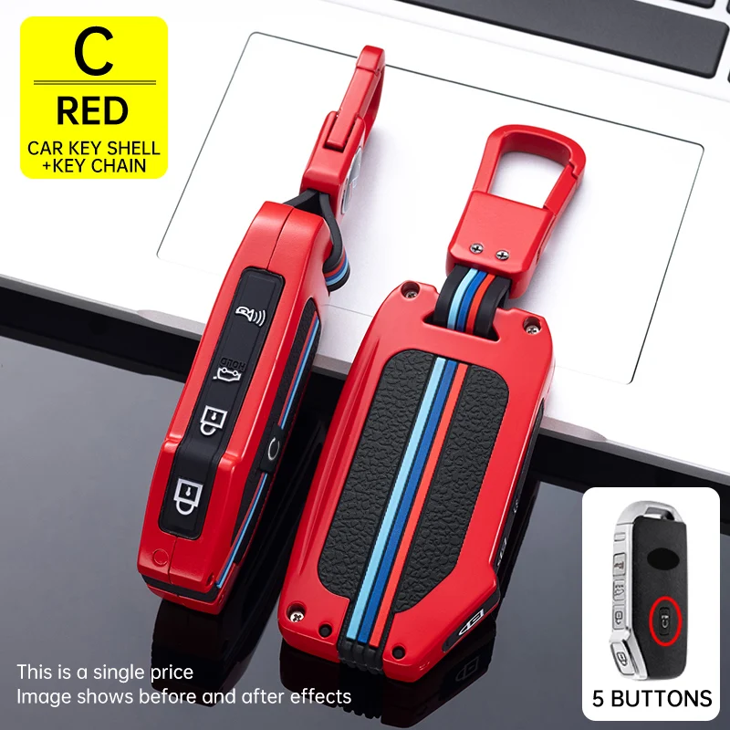 3 4 5 pulsanti in lega Gel di silice luminoso custodia portachiavi per auto custodia per Kia supporto per custodia remota K5 Sportage Stinger Forte 19 3 4 5 pulsanti in lega Gel di silice luminoso custodia portachiavi per auto custodia per Kia supporto per custodia remota K5 Sportage Stinger Forte - S30df4feb6aec4b619e4b7c22bbcd99f8c
