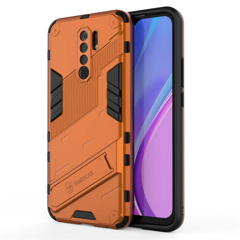 thumbnail image 1 of For Xiaomi Redmi 9 9A 9C Case With Kickstand Armor Phone Case For Redmi 9 Prime 9 Power Shockproof Magnetic Holder Back Cover, 1 of 5