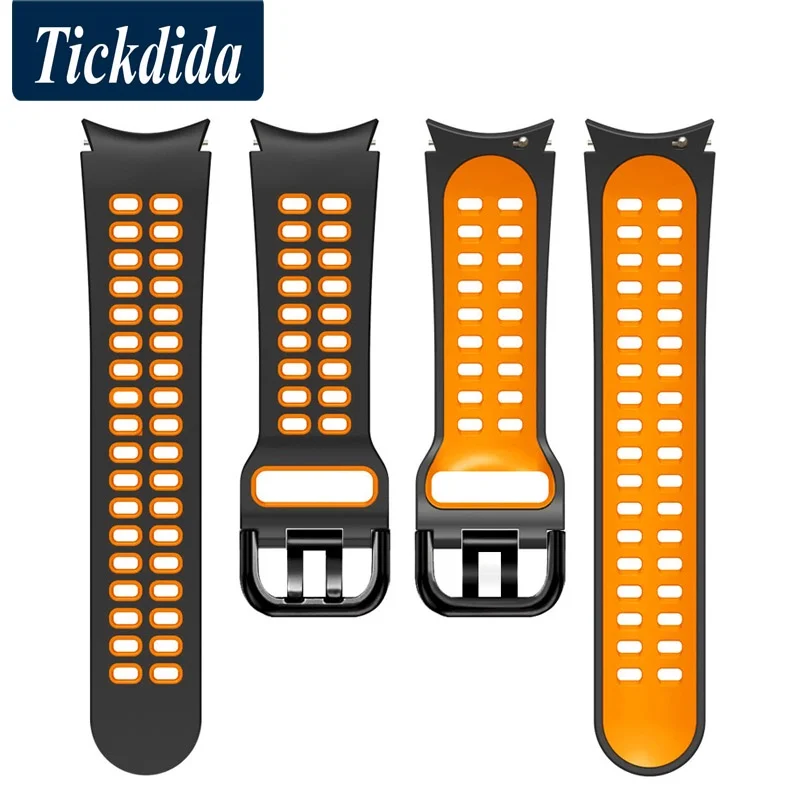 

20mm Watch Band For Samsung Galaxy Watch 5 5 Pro 4 40mm 44mm Silicone Sport Bracelet Galaxy Watch 4 Classic 42mm 46mm Strap